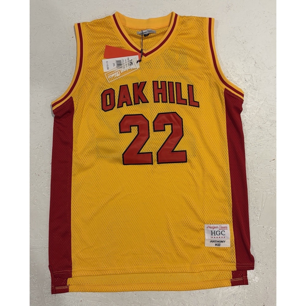 Carmelo Anthony Oak Hill High School Jersey #22 Headgear Classic 2XL Yellow